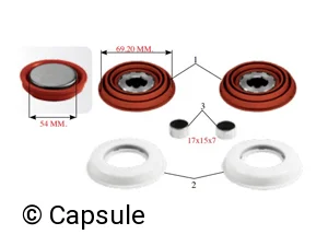 CALIPER TAPPET & BOOT SET 69 MM - 10.10123