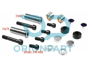 CALIPER DUST RUBBER AND PIN SET