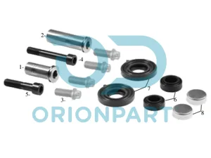 CALIPER DUST RUBBER AND PIN SET - 10.30184