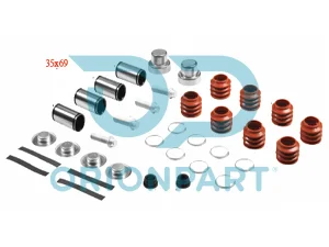 CALIPER DUST RUBBER AND PIN SET - 10.40038