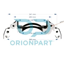 BRAKE CALIPER CARRIER RIGHT