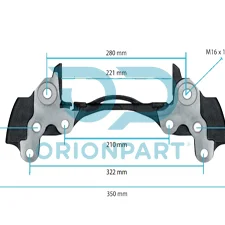 BRAKE CALIPER CARRIER LEFT