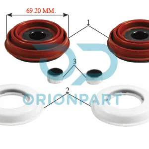 CALIPER TAPPET & BOOT SET 69 MM