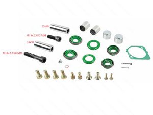 CALIPER DUST RUBBER AND PIN SET